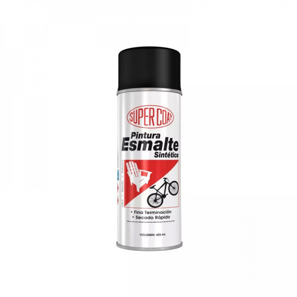 Pintura Spray Esmalte Negro Brillante 350 Ml