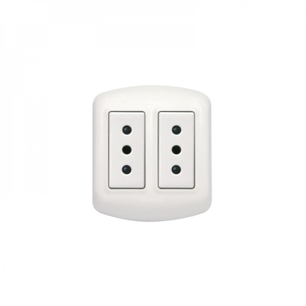 Interruptor Doble (9/15) 10a 250v Blanco Arm