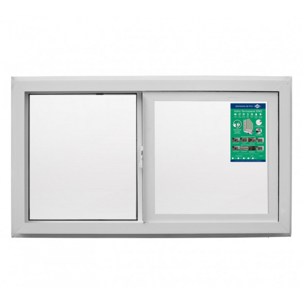Ventana Corred. Adv Dvh 140x120 Blco Termopanel
