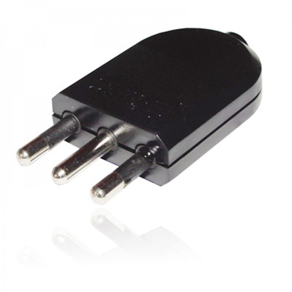 Macho Plano Salida Recta Con Tierra 250v / 16a - 2