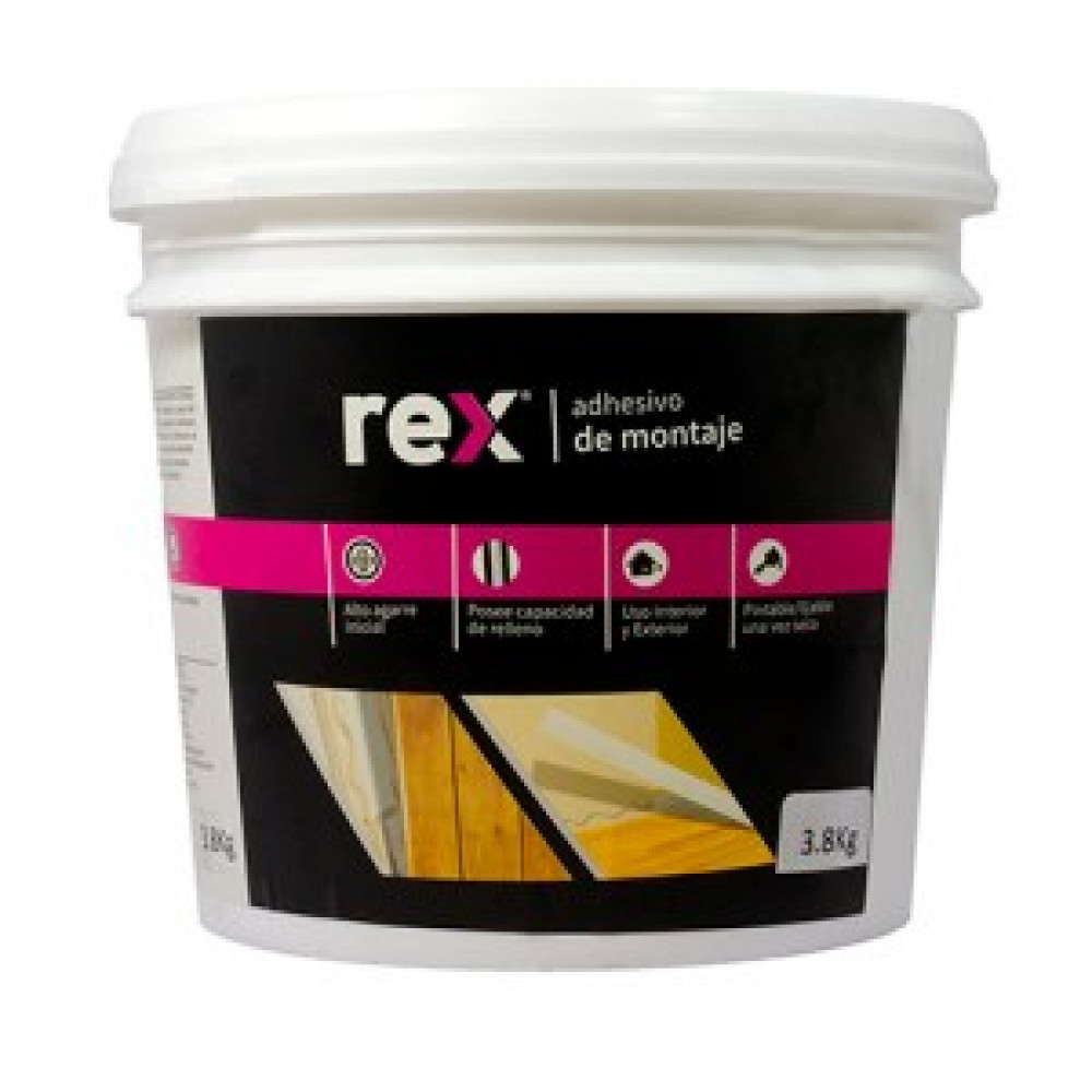 Adhesivo Montaje Gl 3.8kg Rex