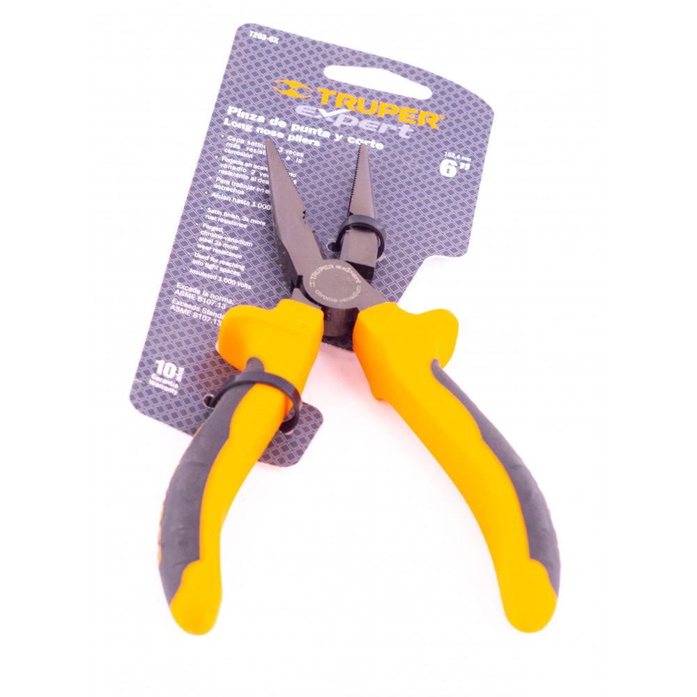 Alicate Corte Y Punta 6 1000 Volts Truper 17334