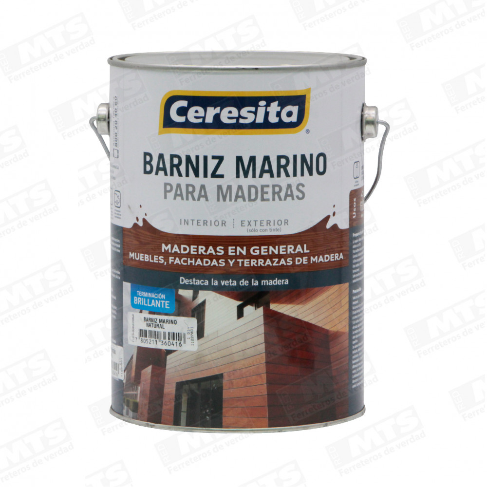 BARNIZ MARINO C/TINTE NATURAL 1GL 11227601  CERESI