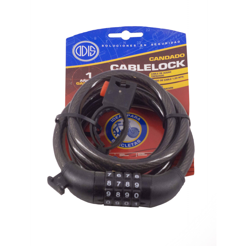 CABLE DE SEGURIDAD PORTATIL 120CM YC1 NE