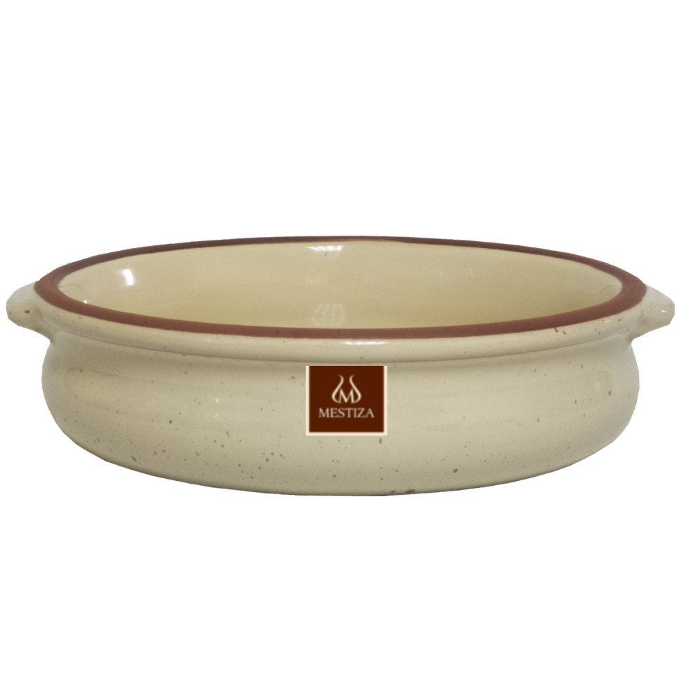 Cazuela 19cm C/asa Crema
