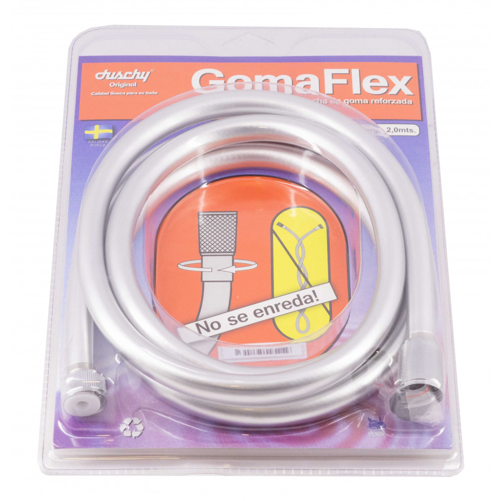 Flexible Plateado Fijo Goma 2.0mt (223-19)