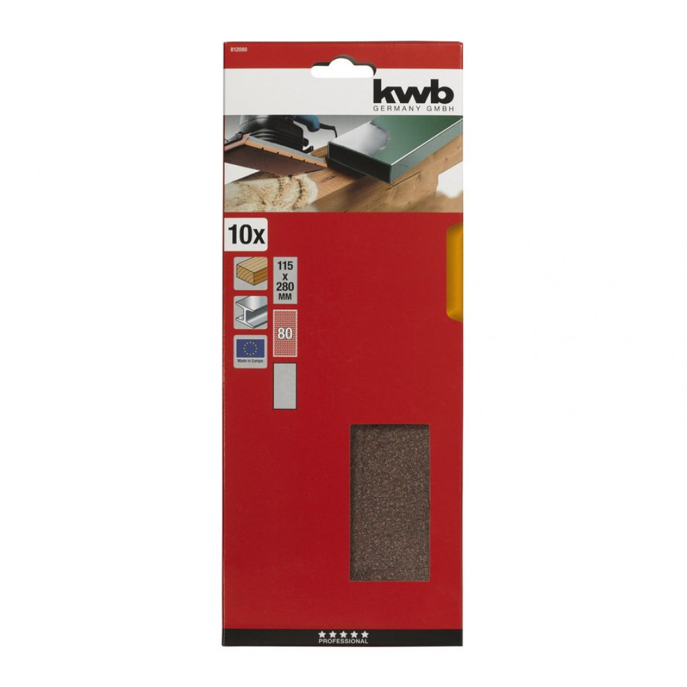 Lija 115x230mm Grano 80 Velcro 49818908