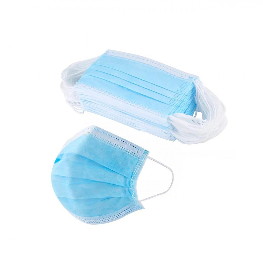 Mascarilla 3 Pliegues (50 Unidades)