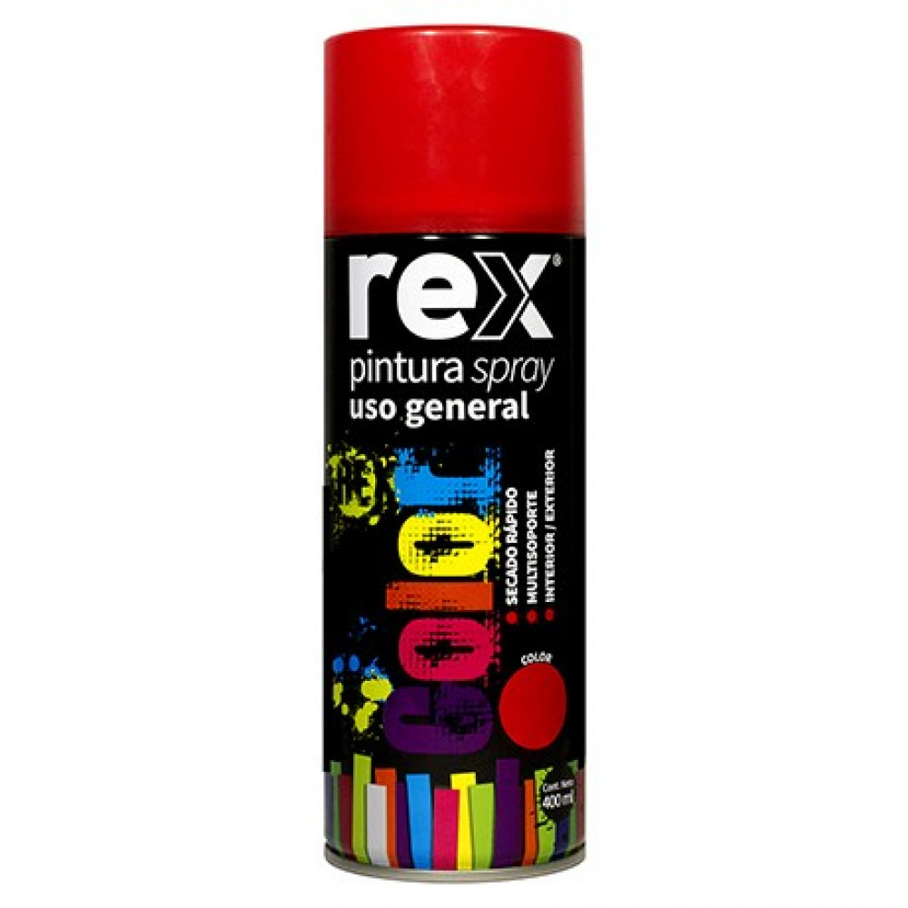 Pintura Spray Gral Rojo Tarro 400ml Rex