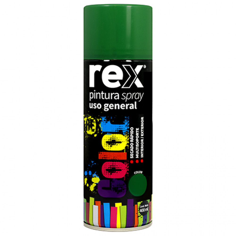 Pintura Spray Gral Verde Tarro 400ml Rex