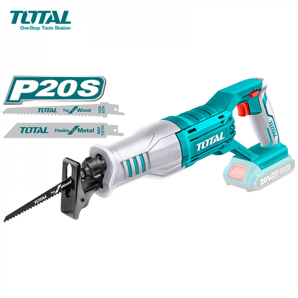 Sierra Sable Inalamb. 20v 2800rpm S/b Total