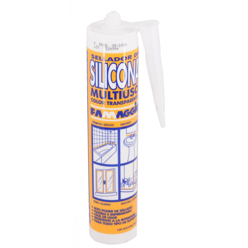 Silicona Transparente Pomo 280ml Fm-011f