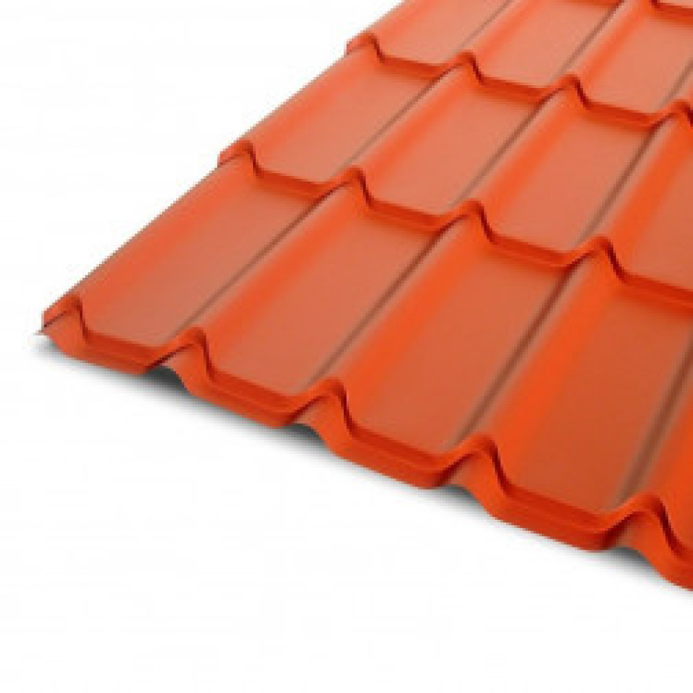 Teja Curva 0.4x1.075x3.66 Mts Terracota