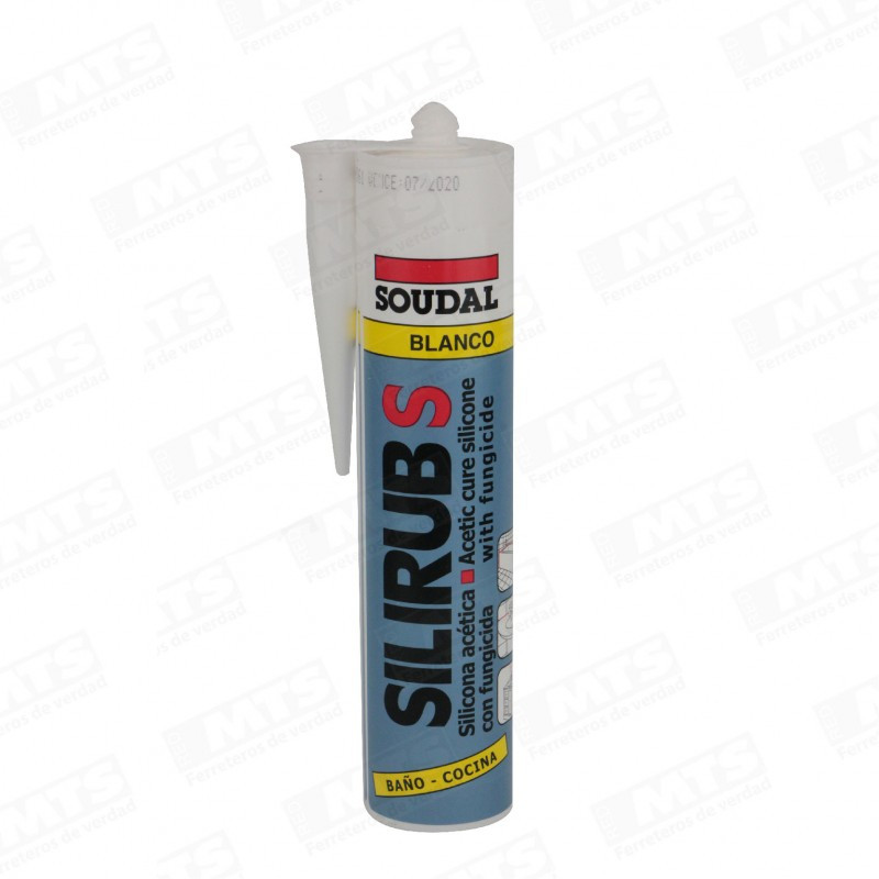 SOUDAL SILICONA BLANCA C/FUNGICIDA 310ML