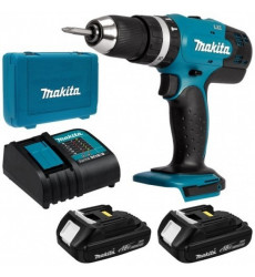 TALADRO PERCUTOR INAL.18V C/BAT 2X1.5A+CARG.MAKITA