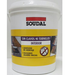 Adh.sin Clavos Ni Tornillos Interior 3.8kg Soudal