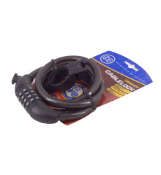 Candado Modelo Cablelock Cable 120 Cms Negro