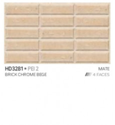 Ceramica Brick Chrome Beige 32x56cm Hd3281(2m2xcj)