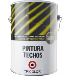 Pintura Techo Base Agua Tricolor Negro 1 Gl