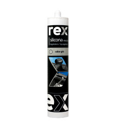 Silicona Neutra Gris Cartucho 300ml Rex