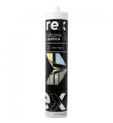 Silicona Estructural Negro Cartucho 300ml Rex