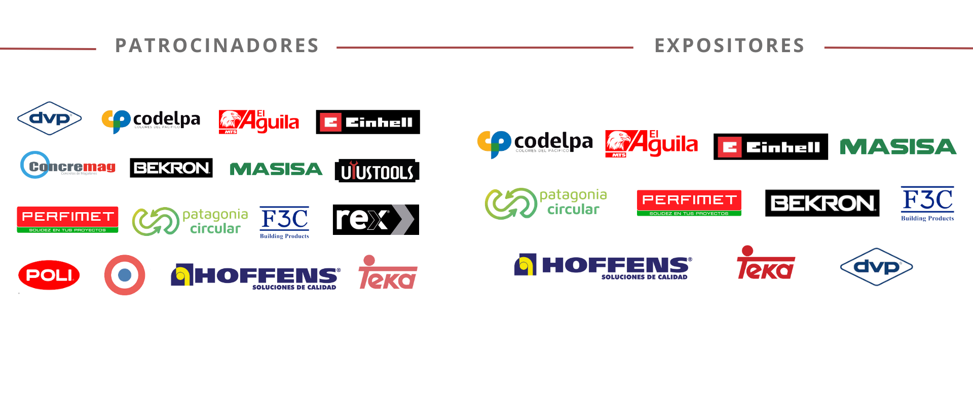 Logos de expositores